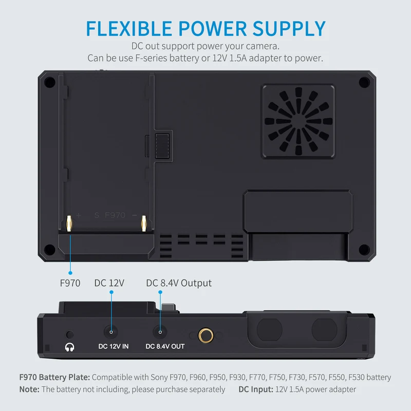 FEELWORLD CUT6 6 pouces enregistrement moniteur caméra de terrain DSLR USB2.0 enregistreur