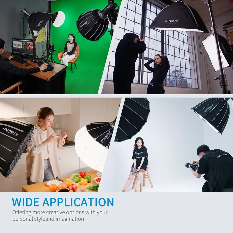 FEELWORLD FL125D 125W 5600K Lumière du jour Point Source Studio Video Light APP Control