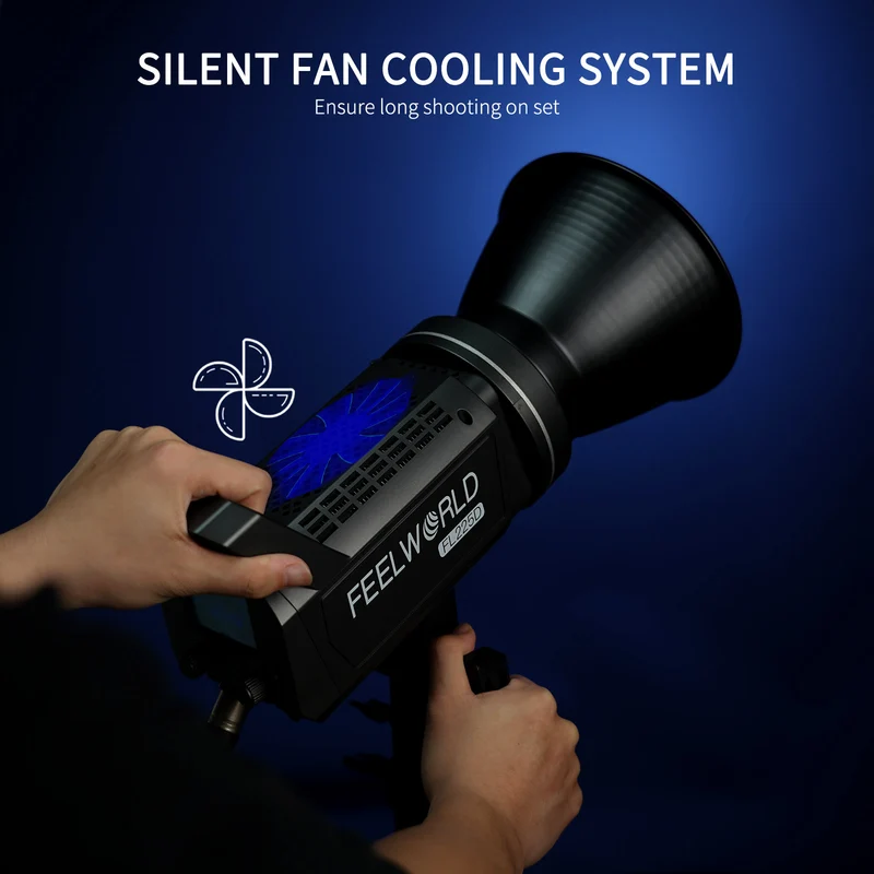 FEELWORLD FL225D Lampe de studio vidéo 225 W avec éclairage continu lumière du jour 5600 K
