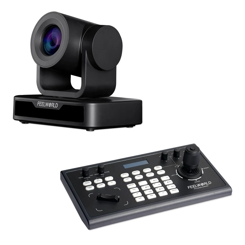 FEELWORLD KBC10 PTZ Controller et USB10X PTZ Camera Bundle Set
