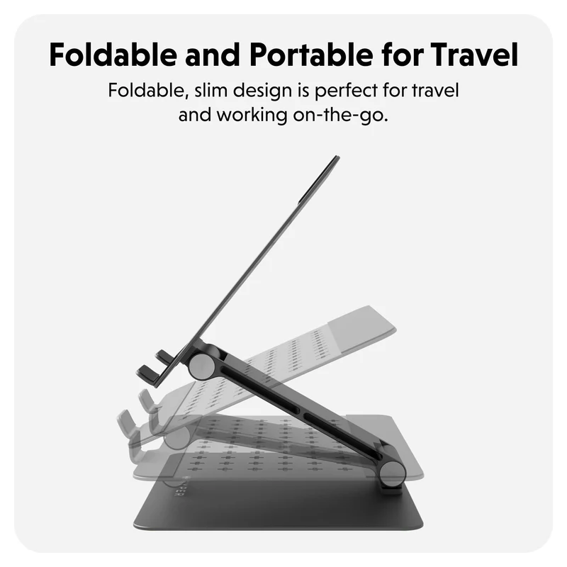 HyperSpace™ Support ergonomique réglable pour ordinateur portable - Gris spatial