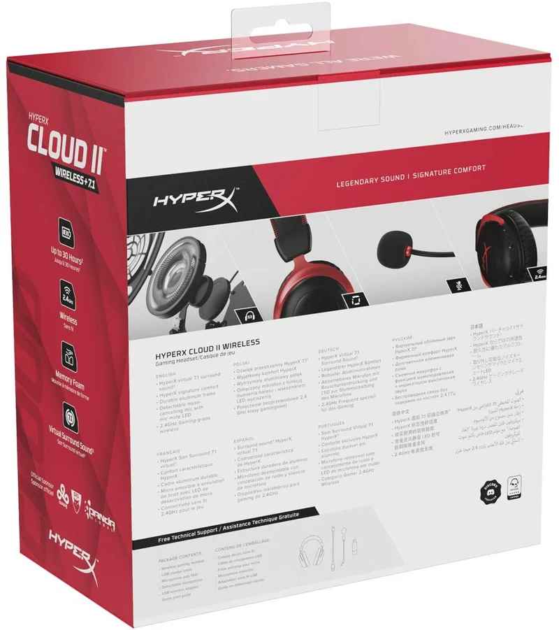 HyperX Cloud II Wireless - Gaming Headset