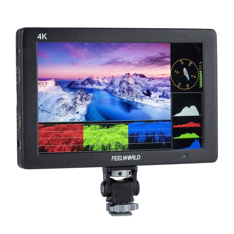 FEELWORLD T7 PLUS Moniteur de champ de caméra DSLR 7D LUT de 3 pouces avec boîtier en aluminium HDMI 4K de forme d'onde