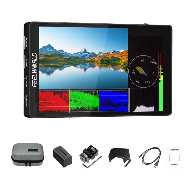FEELWORLD F7 PRO 7 pouces 3D LUT écran tactile DSLR caméra directeur de champ moniteur AC 1920X1200 panneau IPS