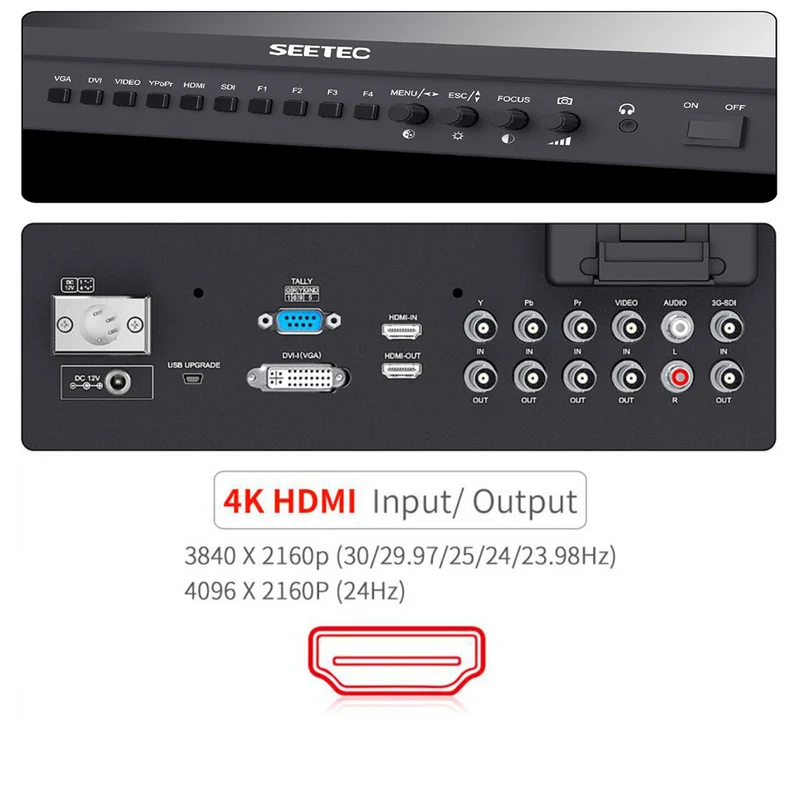 SEETEC P215-9HSD-192-CO 21.5 pouces 1920 × 1080 Moniteur de diffusion directeur SDI HDMI