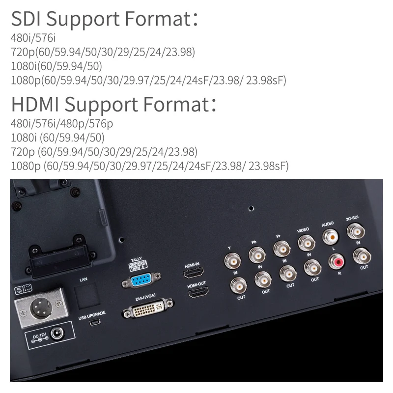 SEETEC P150-3HSD Moniteur directeur de diffusion 15 pouces 1024X768 avec aide à la mise au point maximale 3G SDI HDMI
