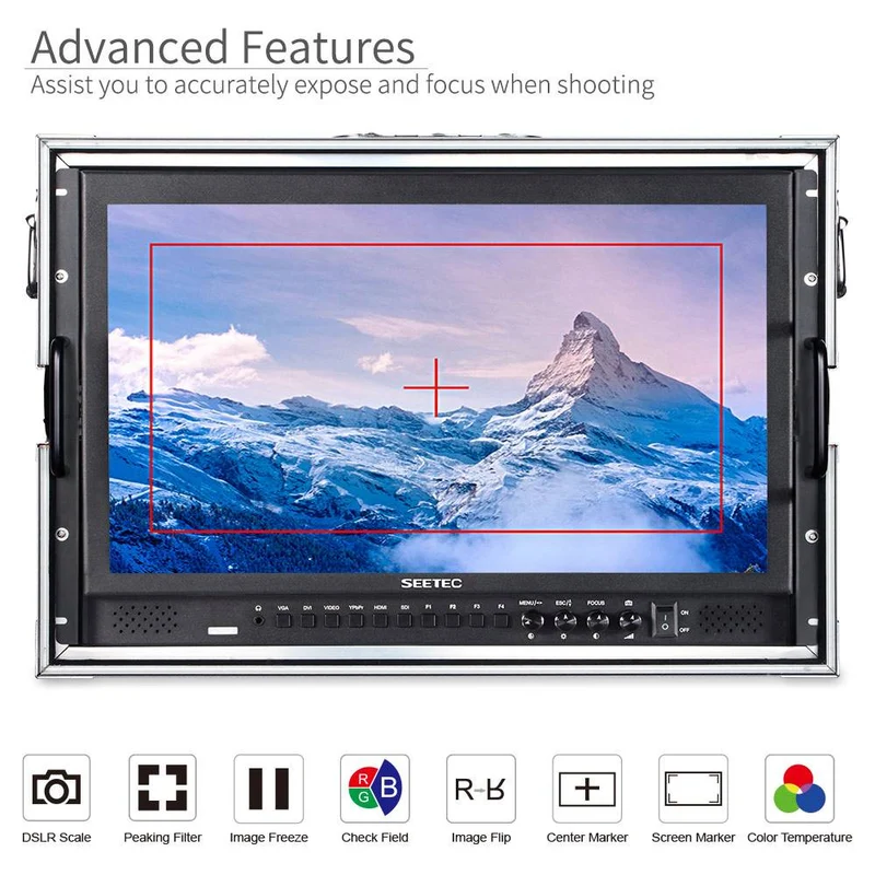 SEETEC P173-9HSD-CO Moniteur directeur de diffusion 17.3 pouces 1920x1080 avec entrée SDI HDMI