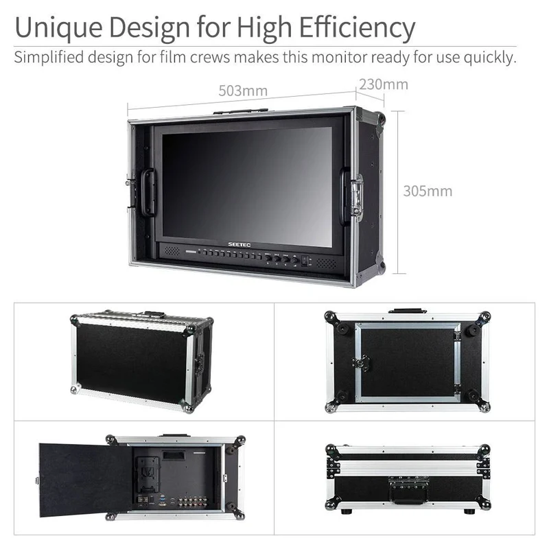 SEETEC P173-9HSD-CO Moniteur directeur de diffusion 17.3 pouces 1920x1080 avec entrée SDI HDMI