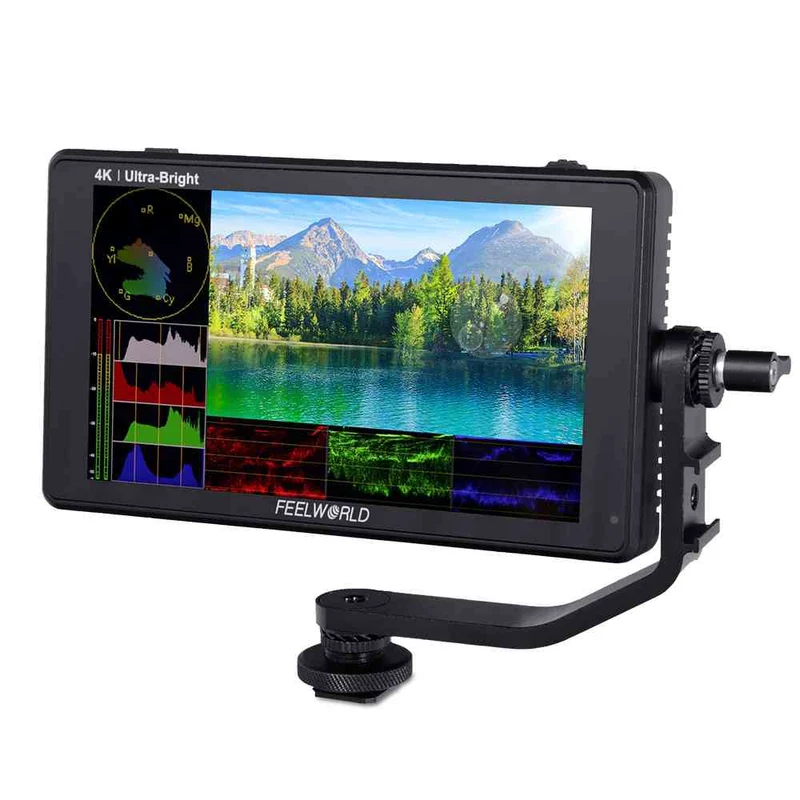 Moniteur pour appareil photo reflex numérique FEELWORLD LUT6S 6 pouces, 2600 nits, ultra lumineux, écran tactile, HDR, SDI, 4K, HDMI