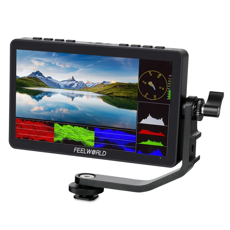 Moniteur tactile FEELWORLD F5 PRO V4 6 pouces 450 nits pour appareil photo reflex numérique avec kit externe F970