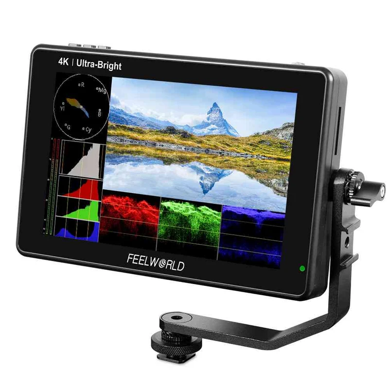 Moniteur tactile 4K HDMI FEELWORLD LUT7 7 pouces 2200 nits pour appareil photo reflex numérique, ultra lumineux, à champ de vision ultra-fin.