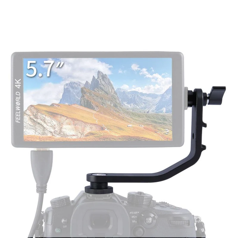 Bras inclinable pour FEELWORLD F5 F570 S55 FW568 5 pouces 5.5 pouces 5.7 pouces 4K HDMI sur moniteur de terrain de caméra
