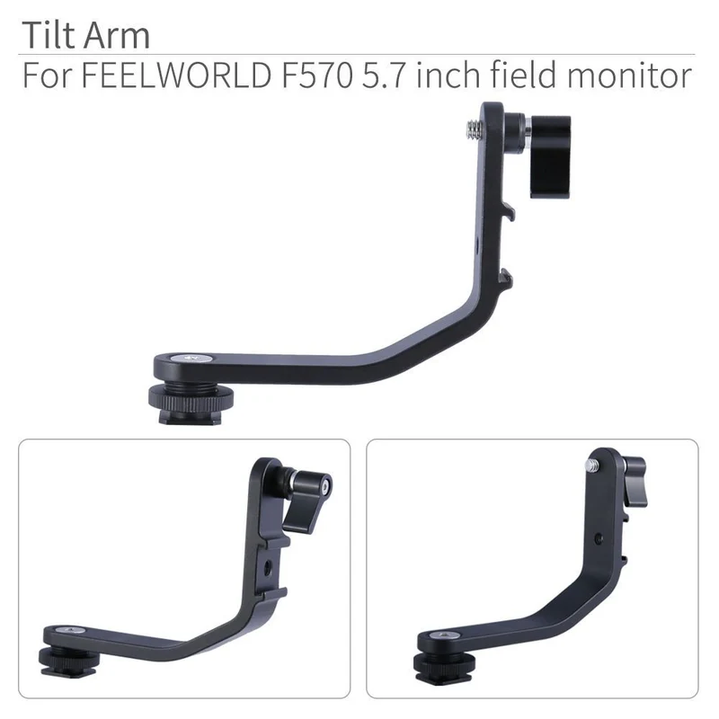 Bras inclinable pour FEELWORLD F5 F570 S55 FW568 5 pouces 5.5 pouces 5.7 pouces 4K HDMI sur moniteur de terrain de caméra