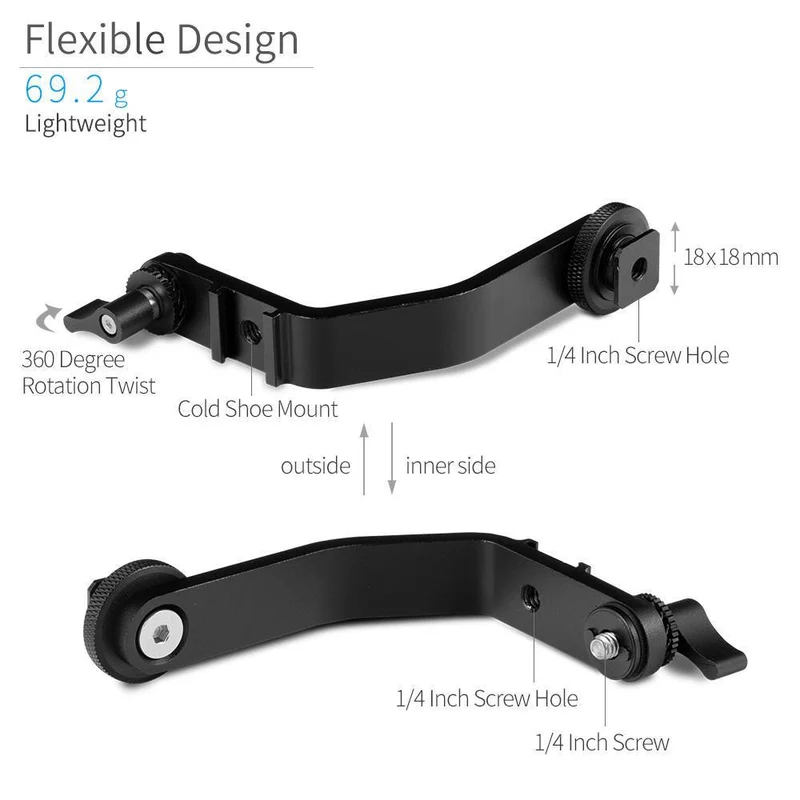 Tilt Bras pour moniteur de terrain à écran tactile FEELWORLD F6 PLUS 5.5 Pouce 3D LUT