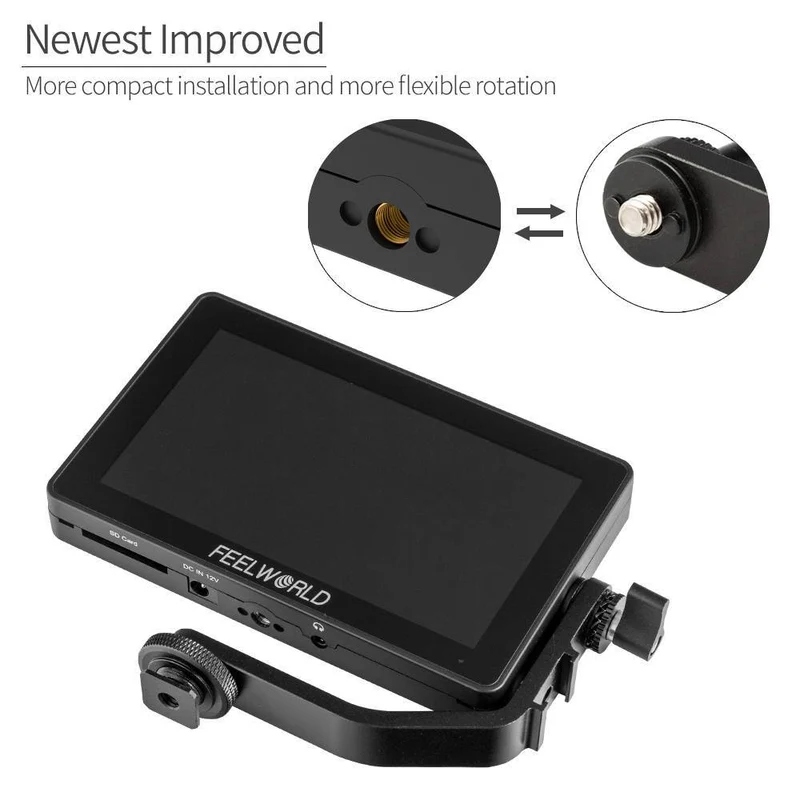 Tilt Bras pour moniteur de terrain à écran tactile FEELWORLD F6 PLUS 5.5 Pouce 3D LUT
