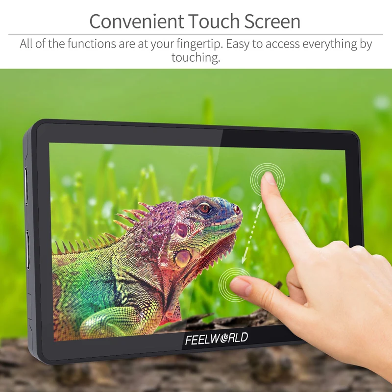 FEELWORLD F6 PLUS 6 pouces petit écran tactile 3D LUT Caméra Moniteur de terrain DSLR 1920x1080 HD 4K HDMI