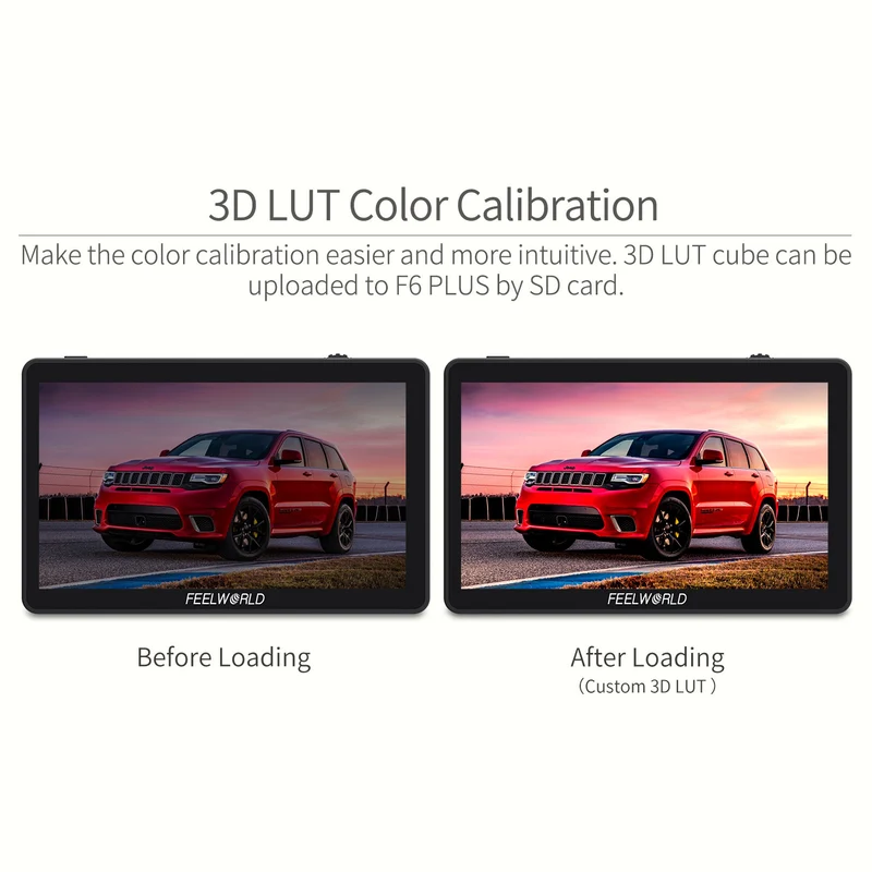 FEELWORLD F6 PLUS 6 pouces petit écran tactile 3D LUT Caméra Moniteur de terrain DSLR 1920x1080 HD 4K HDMI