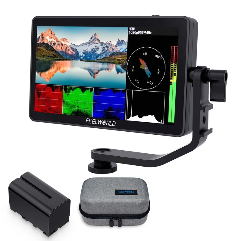FEELWORLD F6 PLUS 6 pouces petit écran tactile 3D LUT Caméra Moniteur de terrain DSLR 1920x1080 HD 4K HDMI