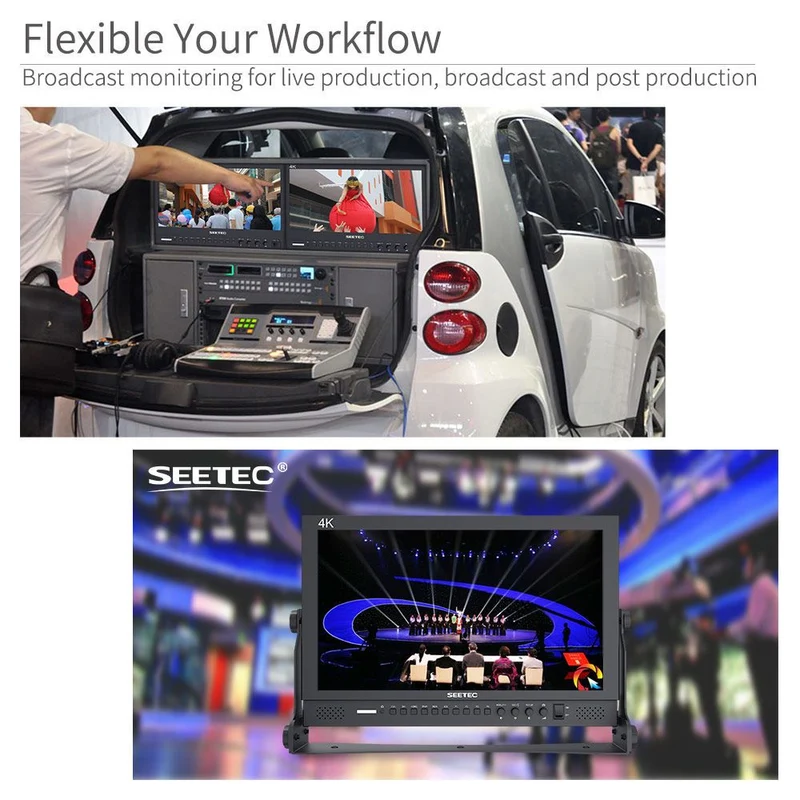 SEETEC P173-9HSD Moniteur directeur de diffusion 17.3 pouces 1920x1080 avec SDI 4K HDMI