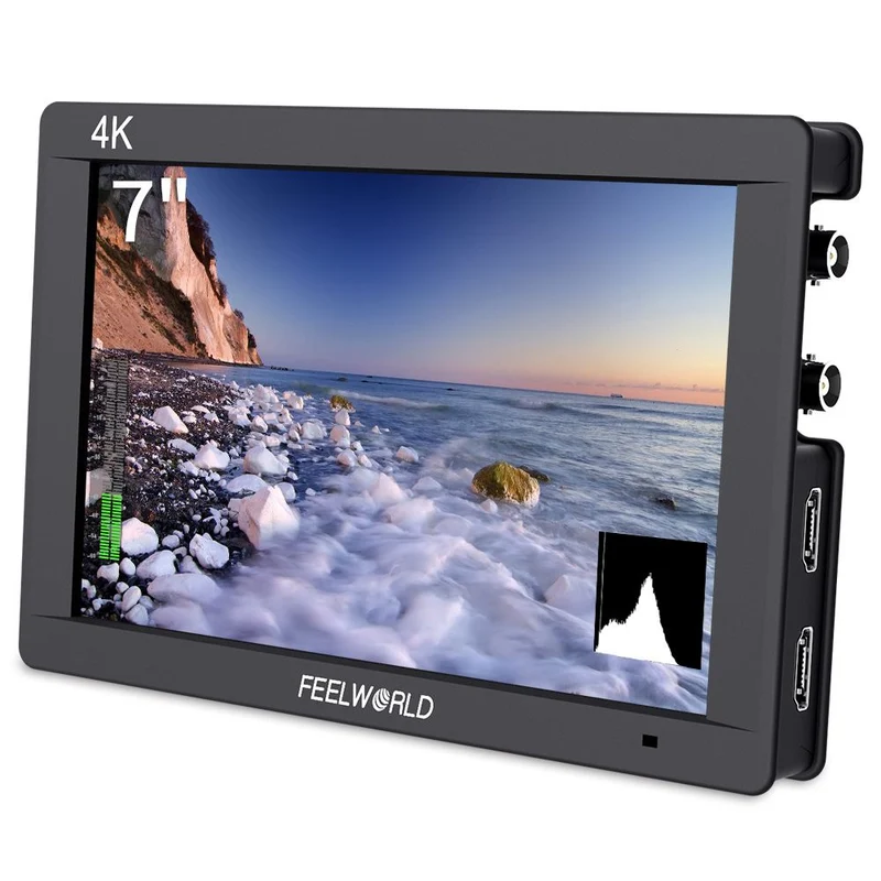 Moniteur de terrain FEELWORLD FW703 7 pouces 450 nits pour appareils photo reflex numériques, IPS, 3G-SDI, Full HD 1920 x 1200, 4K, HDMI