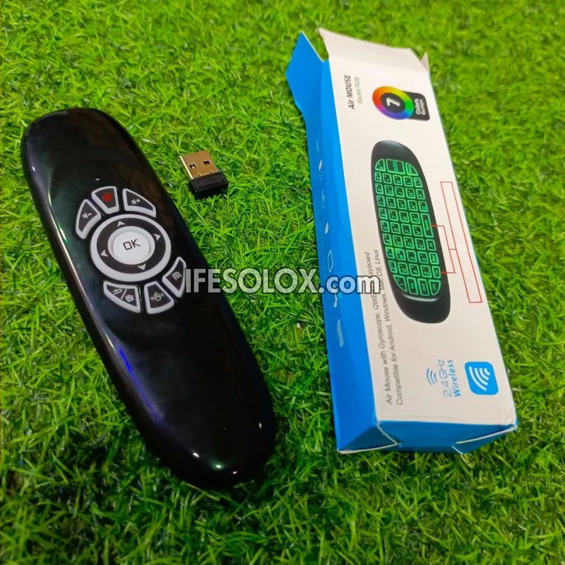 Wireless Air Mouse and Mini-Keyboard for Smart TV, Computers, Android, Projectors - Brand New