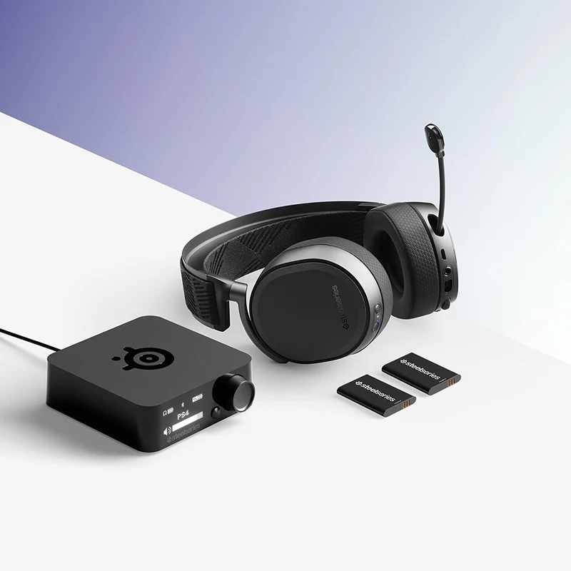 SteelSeries Arctis Pro Wireless Gaming Headset -Wireless Plus Bluetooth for PS4 and PC