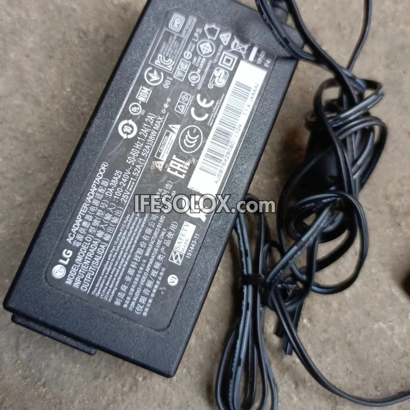 LG DC25V 1.52A Power Adapter for LG Sound Bars - Foreign Used