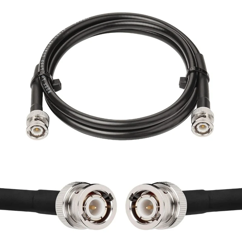 Premium Quality RG8X 50ohms BNC male to male HD-SDI Video Jumper cable (1.5m, 3m, 5m, 10m, 20m, 30m, 50m, 100m)