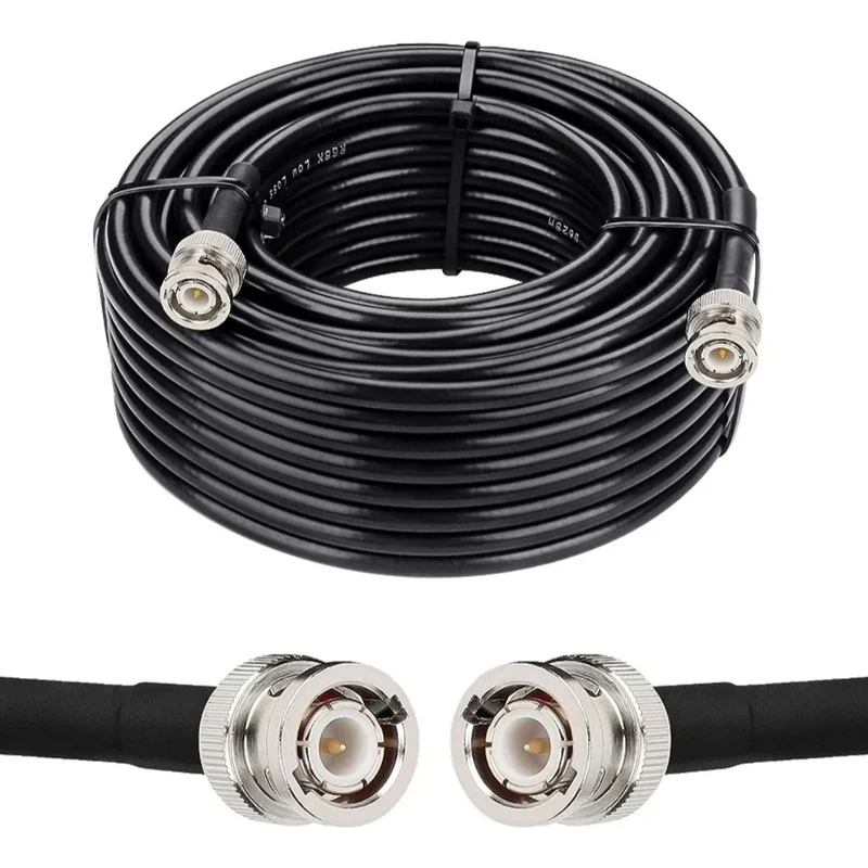 Premium Quality RG8X 50ohms BNC male to male HD-SDI Video Jumper cable (1.5m, 3m, 5m, 10m, 20m, 30m, 50m, 100m)