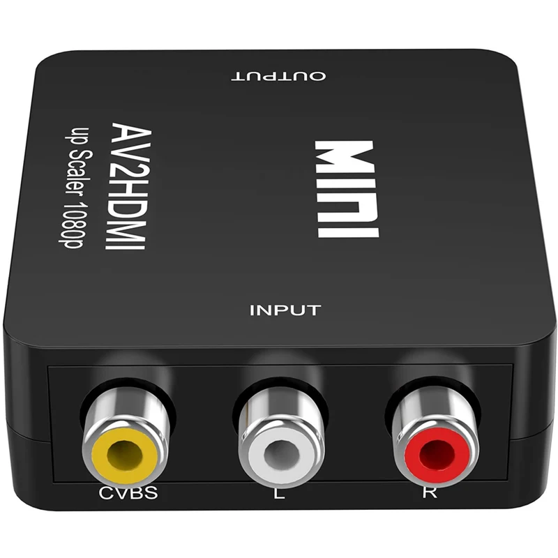 Composite AV To HDMI (AV2HDMI), Composite AV Input to HDMI Output Adapter Converter - Brand New