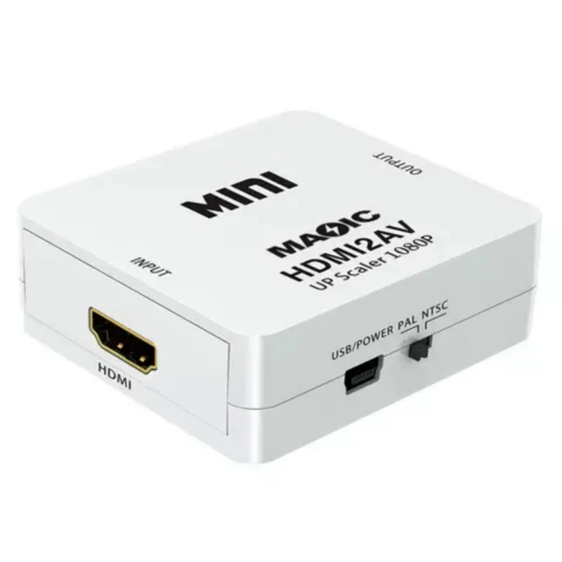 Full HD HDMI To AV (HDMI2AV) Converter, HDMI Input to RCA AV output Adapter Converter - Brand New