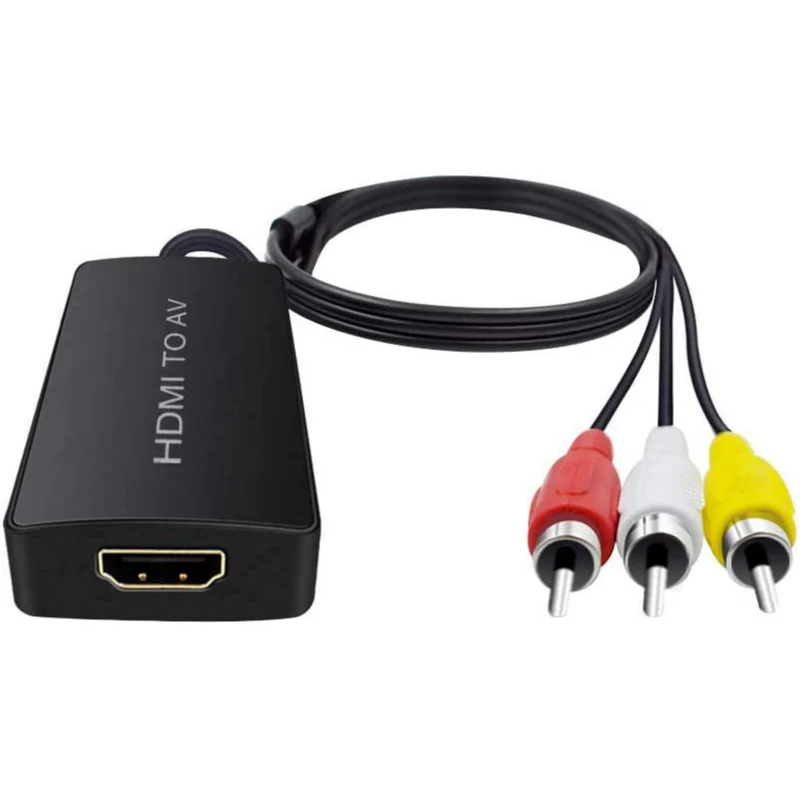 Mini Full HD HDMI To AV (HDMI2AV) Converter, HDMI to RCA Composite Adapter Converter