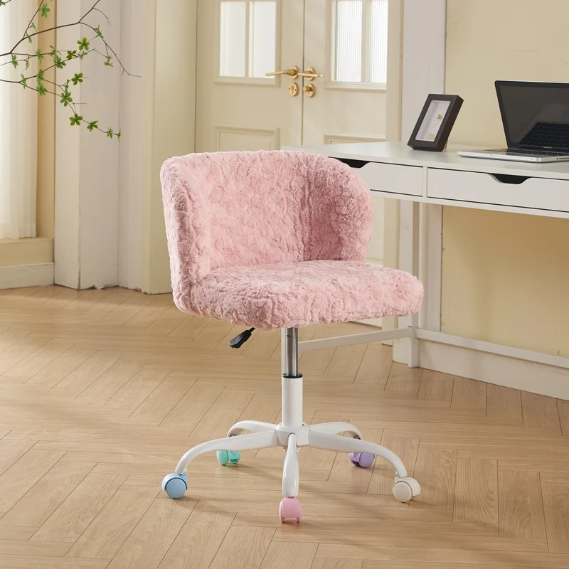 Z-EDGE Modern Home Office Desk Chair with Adjustable Height, 360 Degree Swivel, Smooth-Rolling Wheels, High-Density Foam Cushioning