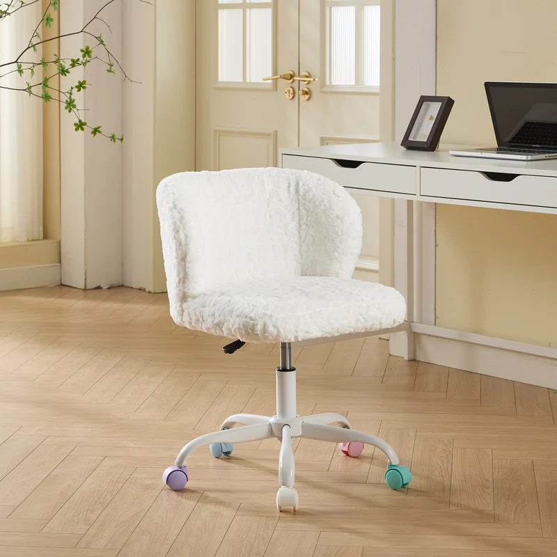 Z-EDGE Modern Home Office Desk Chair with Adjustable Height, 360 Degree Swivel, Smooth-Rolling Wheels, High-Density Foam Cushioning
