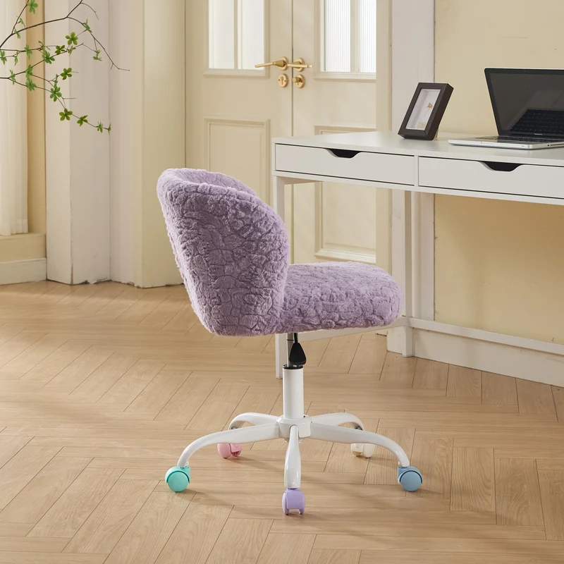 Z-EDGE Modern Home Office Desk Chair with Adjustable Height, 360 Degree Swivel, Smooth-Rolling Wheels, High-Density Foam Cushioning