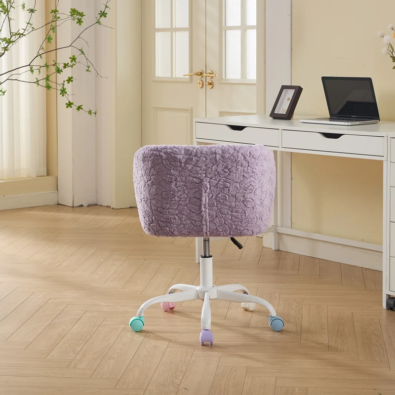 Z-EDGE Modern Home Office Desk Chair with Adjustable Height, 360 Degree Swivel, Smooth-Rolling Wheels, High-Density Foam Cushioning