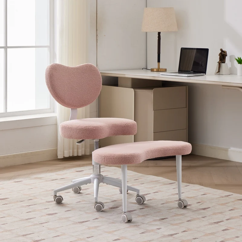 Z-EDGE Meditation Chair, Cross Legged Home Office Desk Chair Ergonomic Adjustable Height Backrest, 360° Swivel Footstool, Yoga Stool