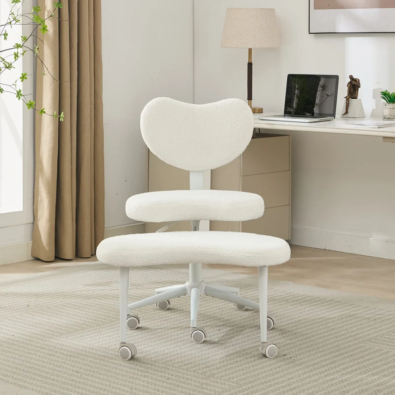 Z-EDGE Meditation Chair, Cross Legged Home Office Desk Chair Ergonomic Adjustable Height Backrest, 360° Swivel Footstool, Yoga Stool