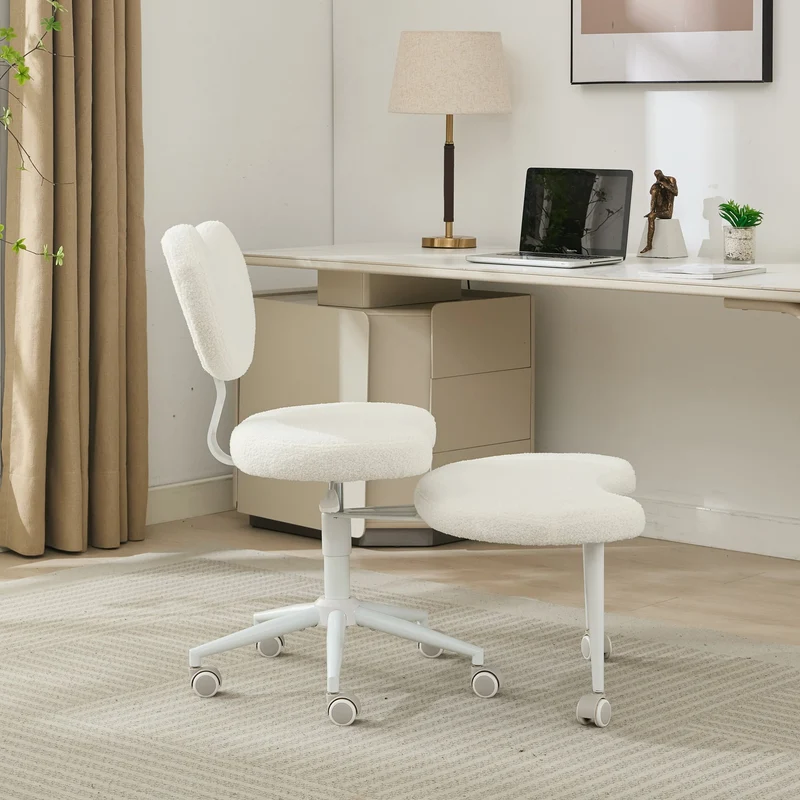 Z-EDGE Meditation Chair, Cross Legged Home Office Desk Chair Ergonomic Adjustable Height Backrest, 360° Swivel Footstool, Yoga Stool