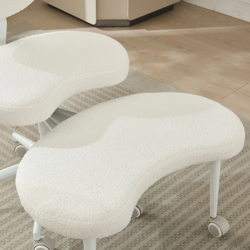 Z-EDGE Meditation Chair, Cross Legged Home Office Desk Chair Ergonomic Adjustable Height Backrest, 360° Swivel Footstool, Yoga Stool
