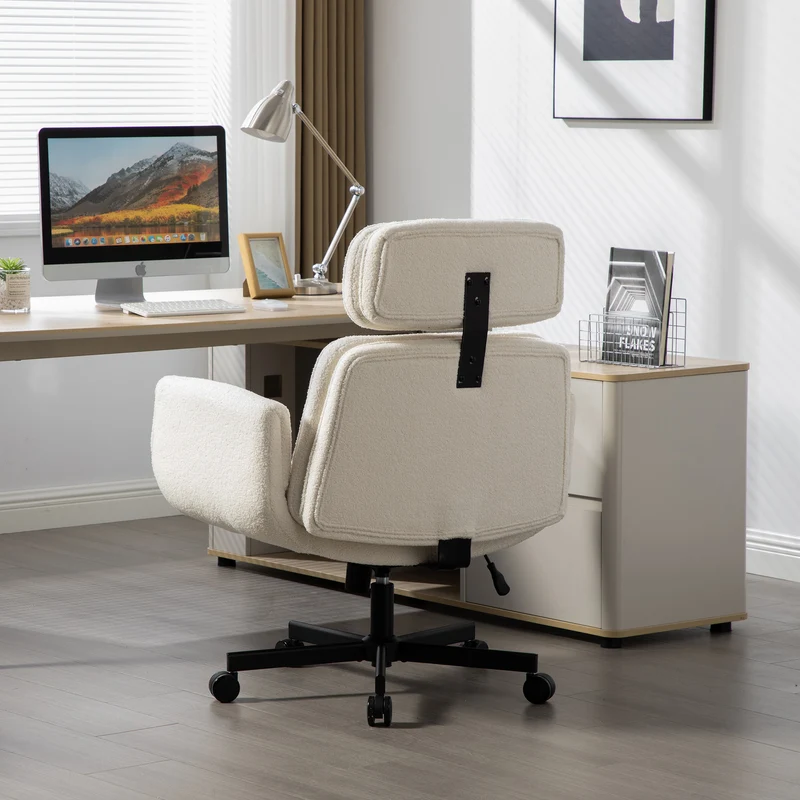 Z-EDGE Criss Cross Office Chair with Armrests & Wheels, Ergonomic Executive Gaming Computer Chairs with Foot Rest, Wide Seat Reclining Desk Chair