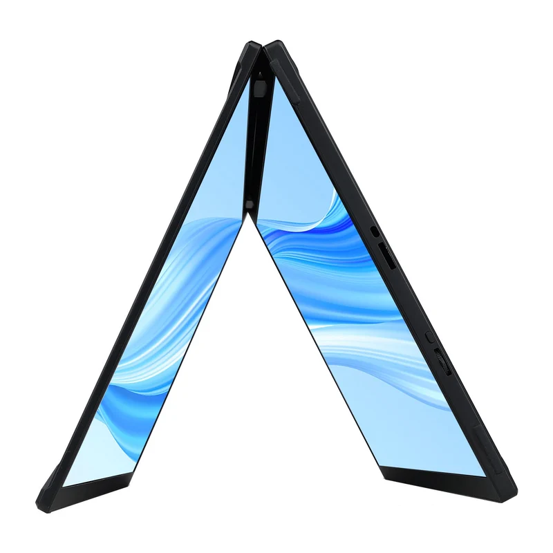 Delta - Moniteur pliable double écran portable support intégré VESA