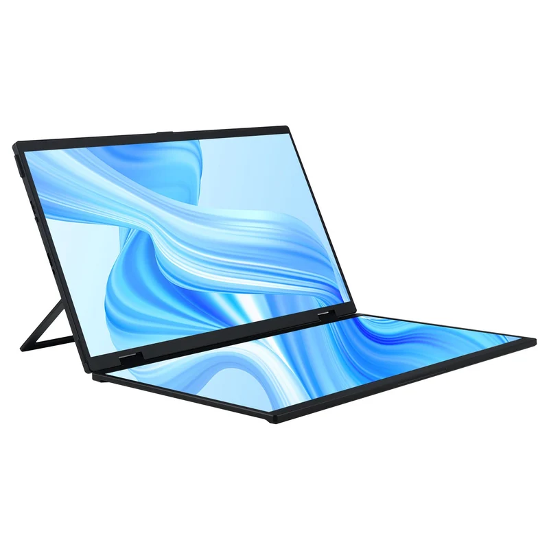 Delta - Moniteur pliable double écran portable support intégré VESA