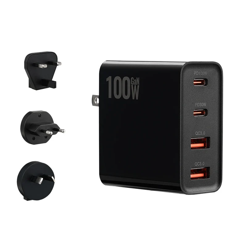 UCharger - Chargeur USB C 100 W, adaptateur secteur mural à 4 ports