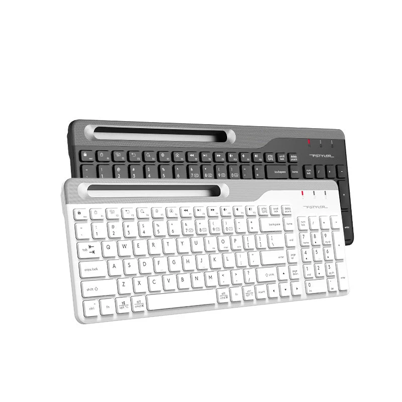 UKey - Mini clavier Bluetooth sans fil de 15,6 pouces, commutateur à quatre appareils pleine grandeur