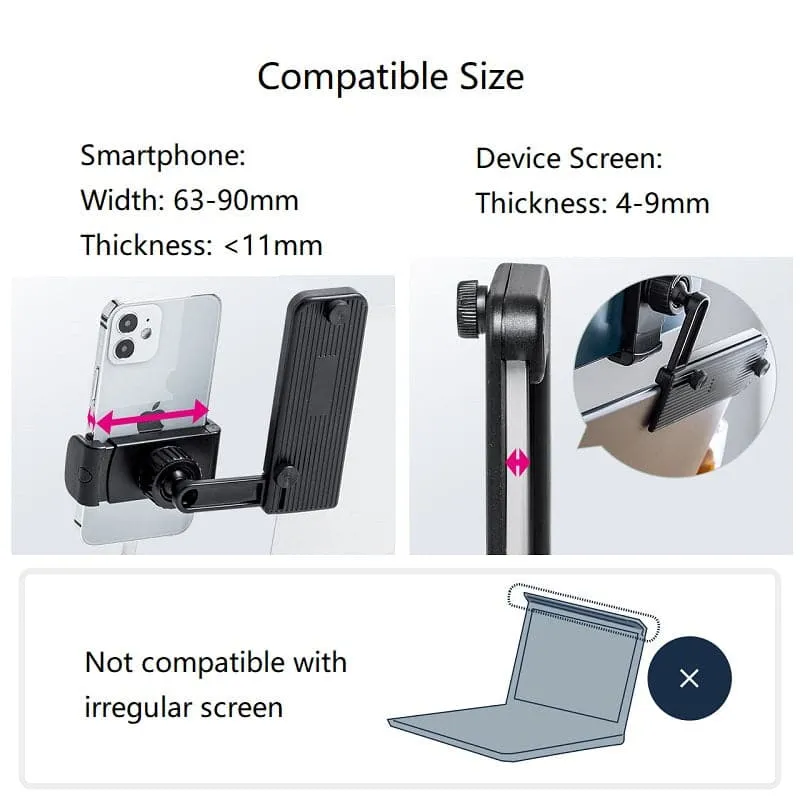 UStand - Support de téléphone à montage latéral LapDock sans autocollant