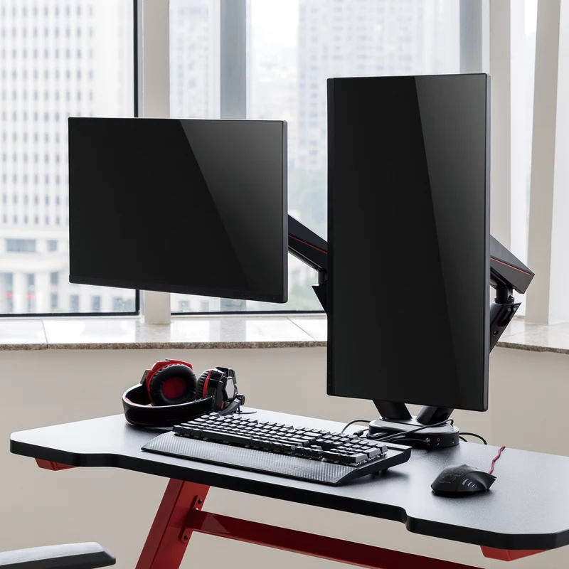 Almost Perfect Desky Dual LED Gaming Monitor Arm