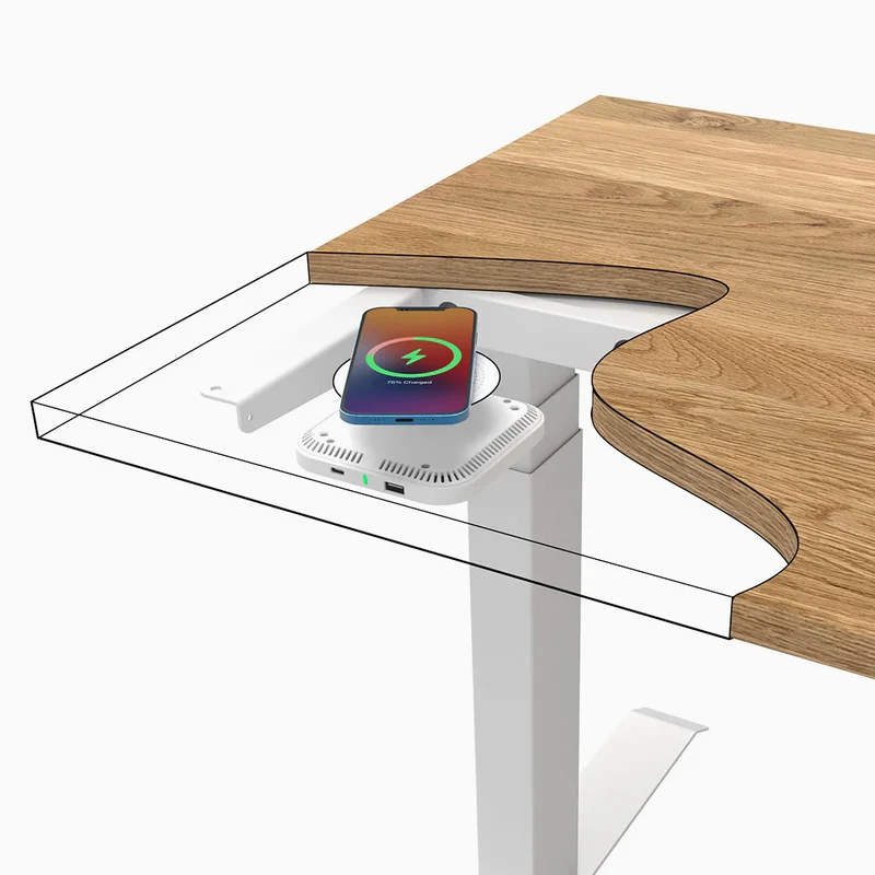 Almost Perfect Desky Hidden Under Desk Wireless Charger