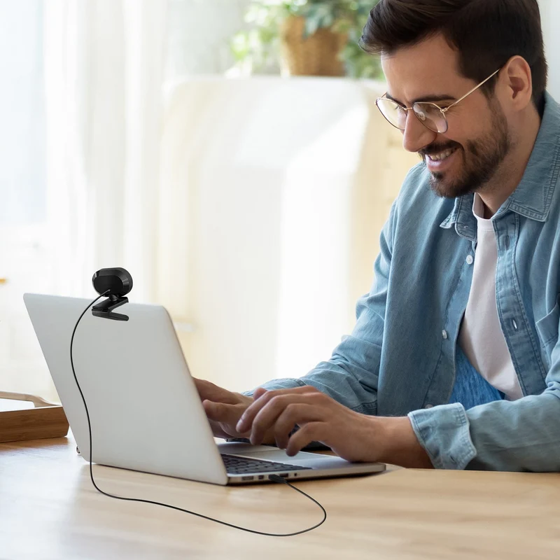 Z-EDGE ZW560S QHD 2K Stream Webcam Auto Focus Web Camera for PC/Desktop/Laptop, Built-in Stereo Sound & Noise Reduction Mic, Plug & Play, Touch Control Ring Light, Compatible with Windows/Android/Mac