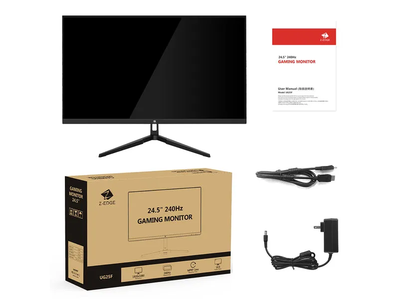 Refurbished: Z-EDGE UG25F 24.5" 240Hz Gaming Monitor